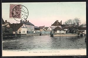 Carte postale Troyes, Un Bras de la Seine a Jaillard