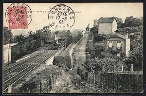 Carte postale Suresnes, La Rue des Radiguelles, Vue artistique