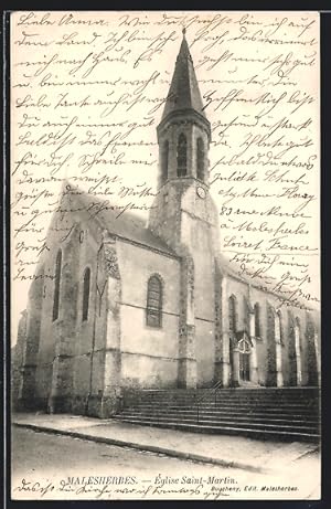 Carte postale Malesherbes, l`Eglise Saint-Martin