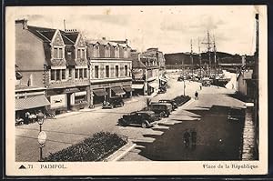 Carte postale Paimpol, Place de la République