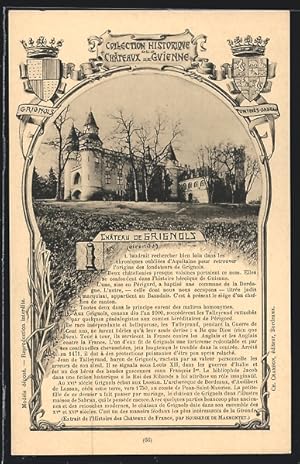 Carte postale Grignols, Château de Grignols