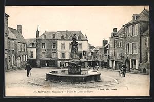 Carte postale Mayenne, Place St-Louis-de-Hercé