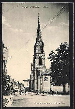 Carte postale Coutras, L`Eglise