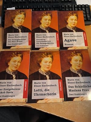 Image du vendeur pour Das Schdliche / Maslans Frau: Zwei Erzhlungen + Lotti, die Uhrmacherin + Der Erstgeborene / Jakob Szela + Agave + Oversberg / Unverbesserlich / Die Reisegefhrtin + Der Vorzugsschler / Der Herr Hofrat (6 BCHER) mis en vente par Gebrauchtbcherlogistik  H.J. Lauterbach