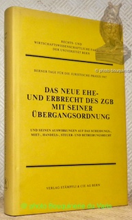 Bild des Verkufers fr Berner Tage fr juristische Praxis 1987. Das neue Ehe- und Erbrecht des ZGB mit seiner bergangsordnung. zum Verkauf von Bouquinerie du Varis