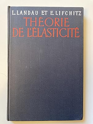 Seller image for Thorie de l'lasticit for sale by ShepherdsBook