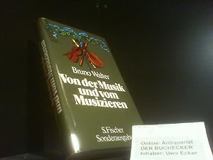 Immagine del venditore per Von der Musik und vom Musizieren. venduto da Der Buchecker