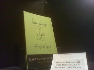 Kleine deutsche Versschule. Dalp-Taschenbücher ; Bd. 306