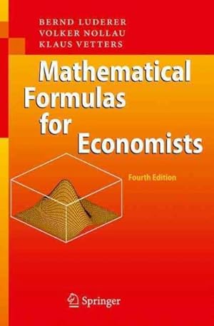 Seller image for Mathematical Formulas for Economists for sale by GreatBookPricesUK