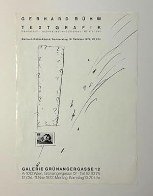 Gerhard Rühm. Textgrafik. Handschrift - Automatisches Schreiben - Briefbilder. Gerhard-Rühm-Aben...