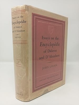 Imagen del vendedor de Essays on the Encyclopedie of Diderot and d Alembert. a la venta por ROBIN SUMMERS BOOKS LTD