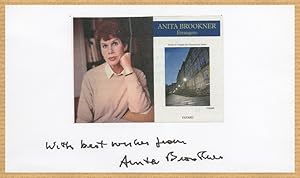 Seller image for Anita Brookner (1928-2016) - Rare signed card + Photo - 2010s for sale by PhP Autographs