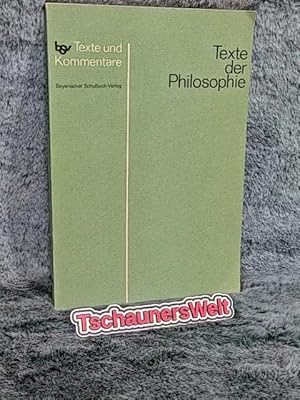 Seller image for Texte der Philosophie for sale by TschaunersWelt