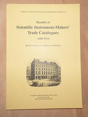 SCIENTIFIC INSTRUMENT-MAKERS' TRADE CATALOGUES 1600-1914