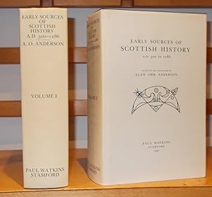 Seller image for Early Sources of Scottish History A.D. 500 to 1286 for sale by George Jeffery Books