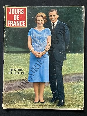 JOURS DE FRANCE-N°591-12 MARS 1966-BEATRIX ET CLAUS DES PAYS BAS