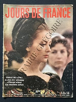 JOURS DE FRANCE-N°374-13 JANVIER 1962-PAOLA RUFFO DI CALABRIA