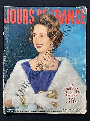 JOURS DE FRANCE-N°415-27 OCTOBRE 1962-FABIOLA DE MORA Y ARAGON