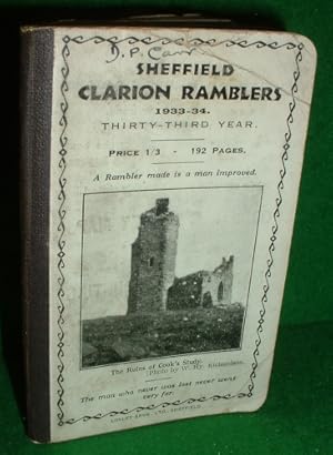 SHEFFIELD CLARION RAMBLERS 1933-34 with Map [Founded1900 by G.H.B.W.]