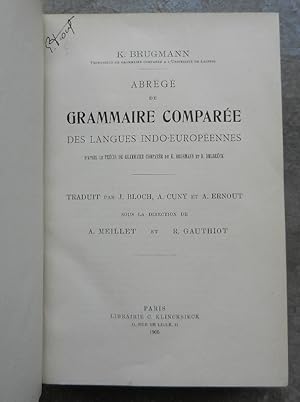 Abrégé de grammaire comparée des langues indo-européennes
