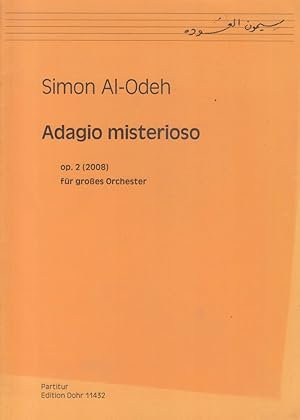 Seller image for Adagio Misterioso for Large Orchestra, Op.2 (2008) - Full Score for sale by Hancock & Monks Music