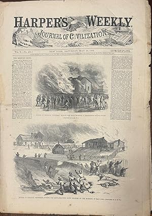 Harper's Weekly: A Journal of Civilization (Vol. X, - No. 491) May 26, 1866 Large Portrait of and...