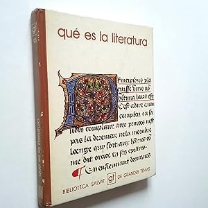 Imagen del vendedor de Qu es la literatura a la venta por MAUTALOS LIBRERA