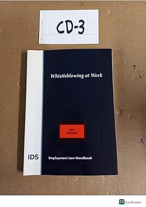 Bild des Verkufers fr Whistleblowing At Work Employment Law Handbook 2013 By Thomson Reuters zum Verkauf von UK LAW BOOK SELLERS LTD