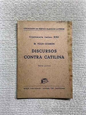 Imagen del vendedor de Discursos contra Catilina. Texto latino a la venta por Campbell Llibres