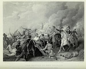 The Battle of New Orleans,1868 Historical Battle Print