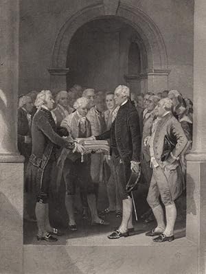 Inauguration of George Washington,1868 Historical Americana Print