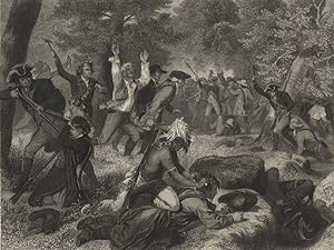 The Massacre of Wyoming,1868 Historical Americana Battle Print