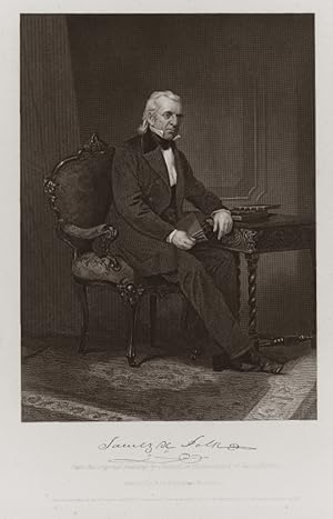 James K. Polk,1868 Historical Portrait Print