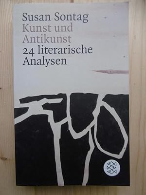 Bild des Verkufers fr Kunst und Antikunst: 24 literarische Analysen. (Deutsch von Mark W. Rien. zum Verkauf von Antiquariat Steinwedel