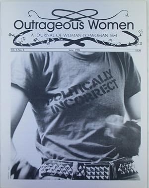 Outrageous Women. A Journal of Woman-to-Woman S/M. June 1986. Vol. 2, No. 3