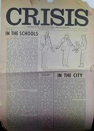 Crisis. Vol. 1, No. 1. March 26, 1969