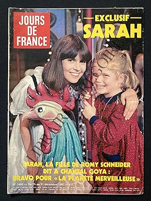 JOURS DE FRANCE-N°1460-DU 25 AU 31 DECEMBRE 1982-SARAH BIASINI ET CHANTAL GOYA