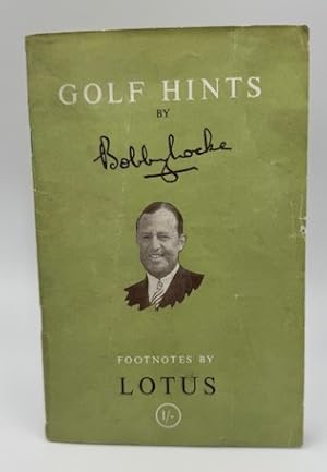 Seller image for Golf Hints by Bobby Locke for sale by North Slope Books