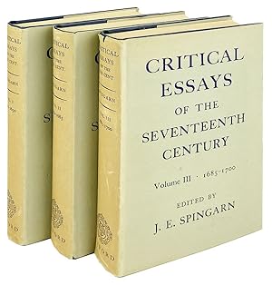 Critical Essays on the Seventeenth Century [Three Volume Set]