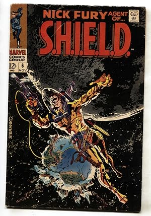 NICK FURY AGENT OF SHIELD #6 1968- SCI FI COVER- comic book