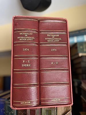 Image du vendeur pour DICTIONARY OF INTERNATIONAL BIOGRAPHY. Complete in two volumes in a slipcase mis en vente par GoldBookShelf