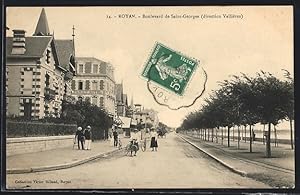 Carte postale Royan, Boulevard de Saint-Georges (direction Vallières)