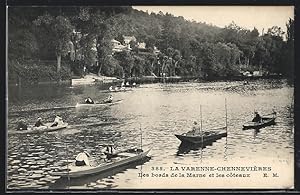 Carte postale La Varenne-Chennevières, Les bords de la Marne et le coteaux