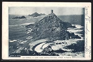 Carte postale Ajaccio, les Iles Sanguinaires, La Corse