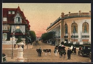 Carte postale Deauville-Plage Fleurie, Rue Gontaut Biron