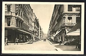 Carte postale Lyon, Rue de l`Hôtel de Ville