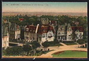 Carte postale Cabourg, vue générale et les Villas