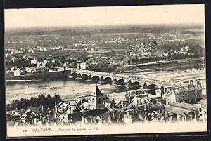 Carte postale Orlèans, Vue sur la Loire