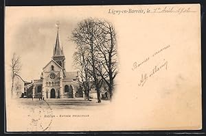 Carte postale Ligny-en-Barrois, Eglise, Entrée Principale