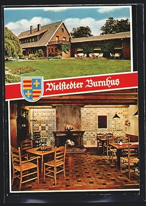 Bild des Verkufers fr Ansichtskarte Vielstedt, Strackerjans Gasthof und Bauernhaus Onkel Ernst zum Verkauf von Bartko-Reher